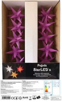 Preview: STARLED 10 er SET lila / Timer